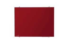 LEGAMASTER GLASSBOARD RED MAGNETIC 90x120cm